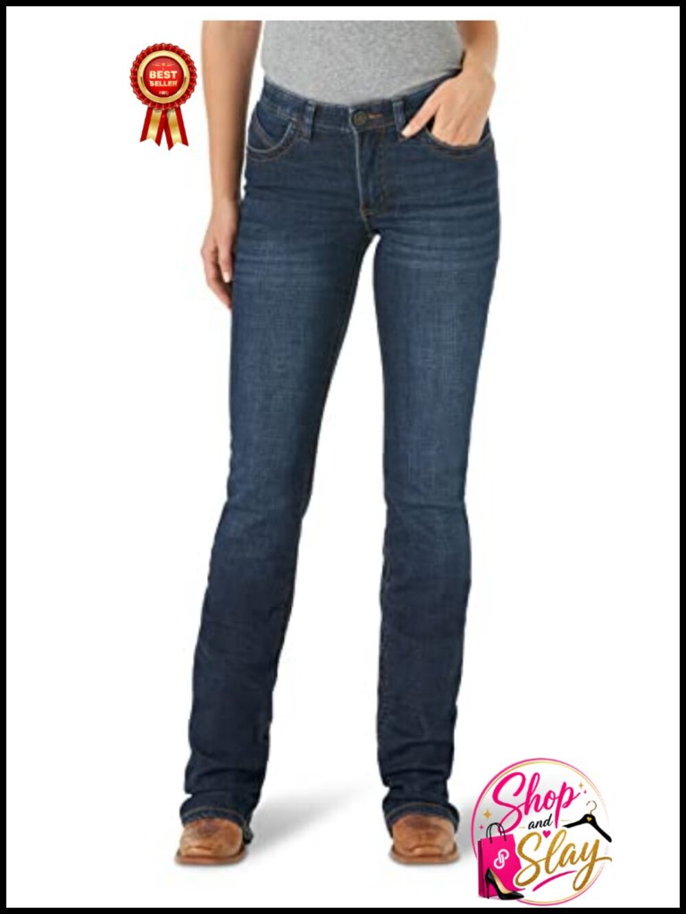 Mid Rise Boot Cut Ultimate Riding Jean No Gap Waist Bootcut Jeans